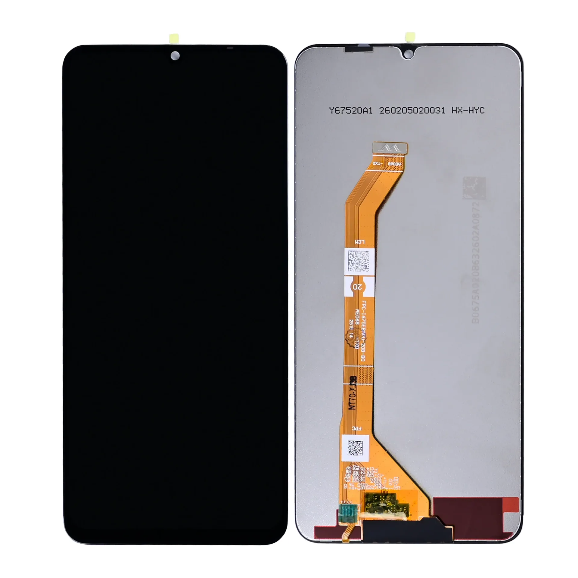 Realme Note 70, Note 70T Display And Digitizer Without Frame Black OEM