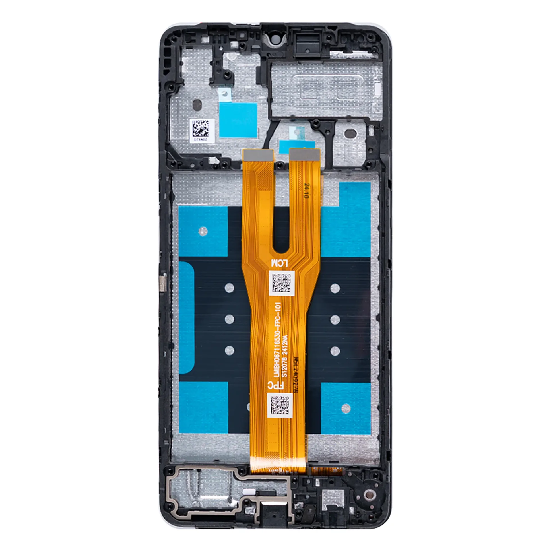 Samsung Galaxy A06 A065F Display And Digitizer With Frame Black Soft-OLED