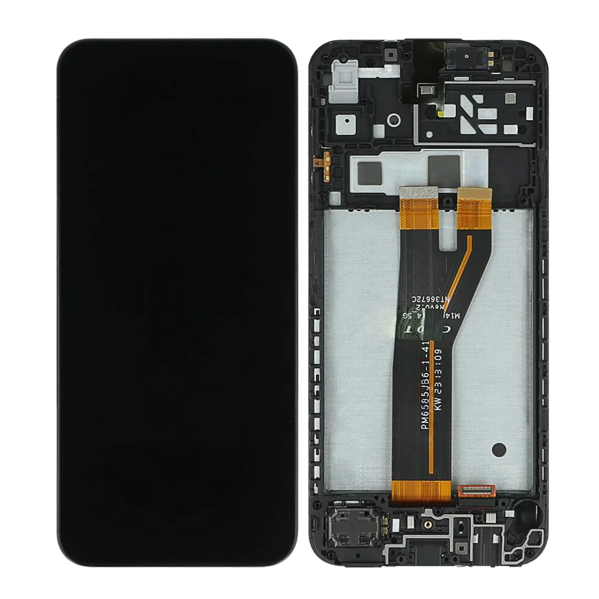 Samsung Galaxy A14 A145F (Non EU) Display And Digitizer With Frame Black Service Pack