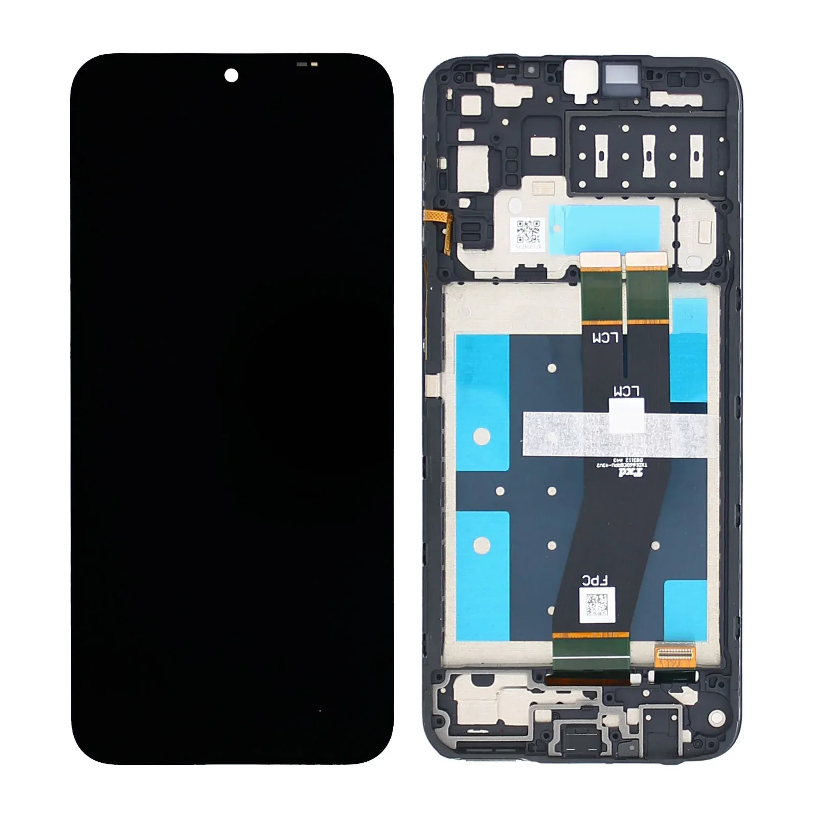 Samsung Galaxy A14 A145F Display And Digitizer With Frame Black Service Pack