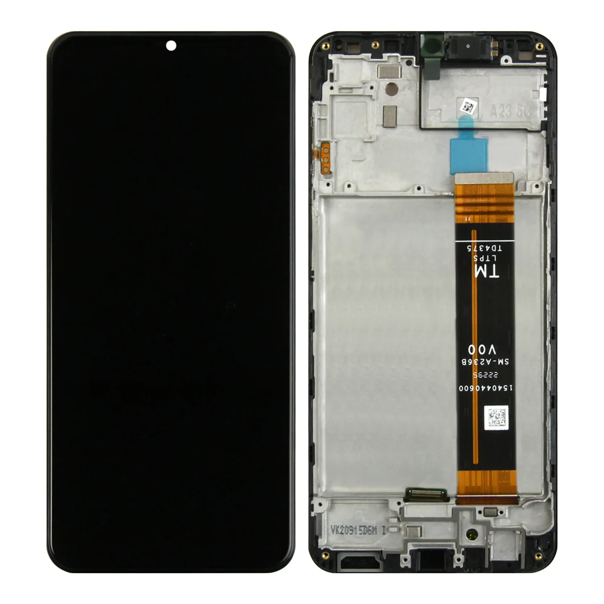 Samsung Galaxy A23 5G A236B Display And Digitizer With Frame Black Service Pack
