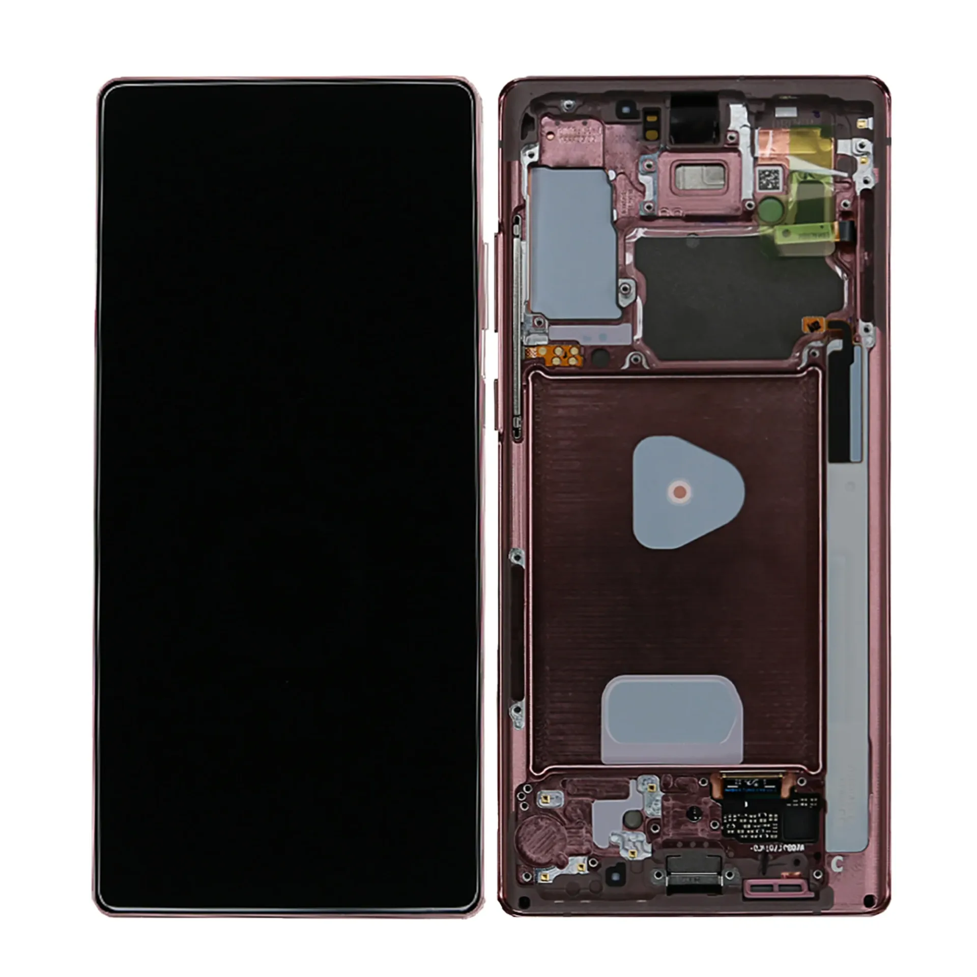 Samsung Galaxy Note 20 N980F, Note 20 5G N981B Display And Digitizer With Frame Mystic Bronze Service Pack
