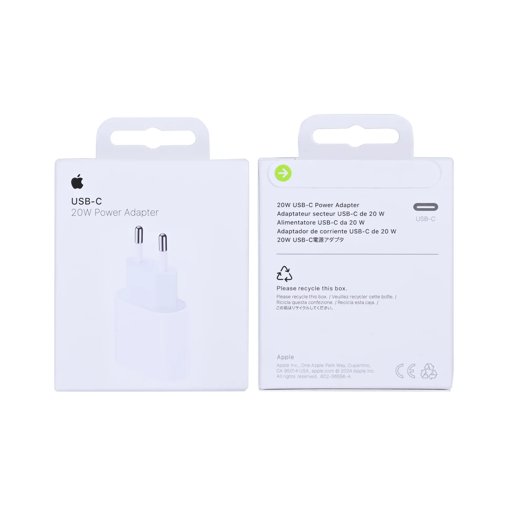 Apple USB-C Power Adapter 20W MUVV3ZM/A White Original Retail Box