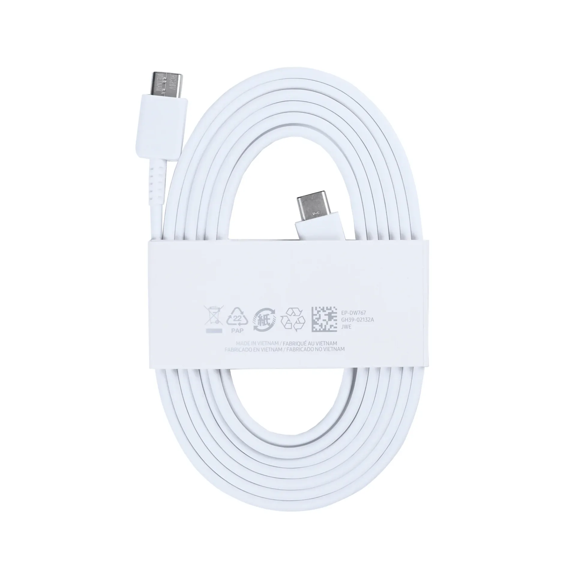 Data Cable USB-C To USB-C 180cm White Retail Box