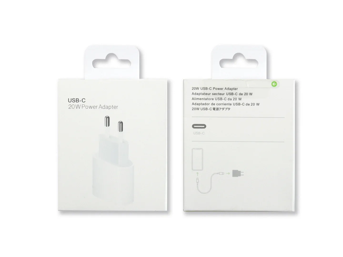 For Apple USB-C Charger 20W White Retail Box