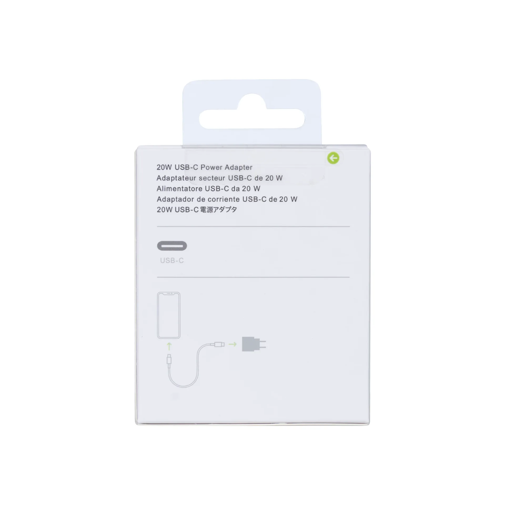 For Apple USB-C Charger 20W White Retail Box