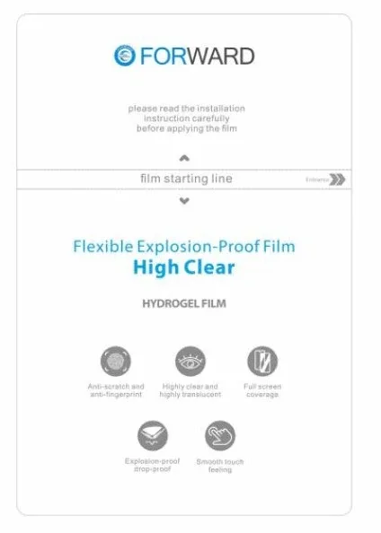 FORWARD 13 inch High Clear Flexible Explosion-proof Film FW-ZP01E (20pcs)