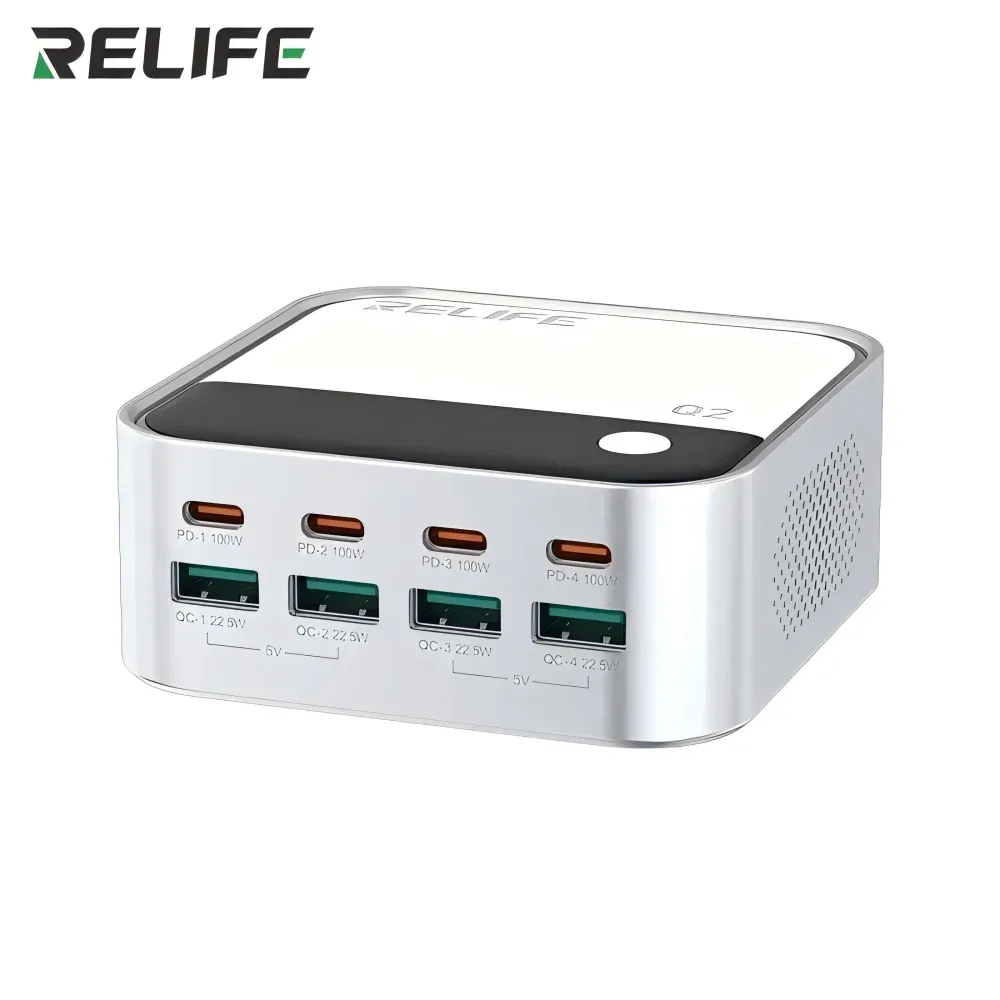 RELIFE Q2 8-Port GaN Charger 120W Grey