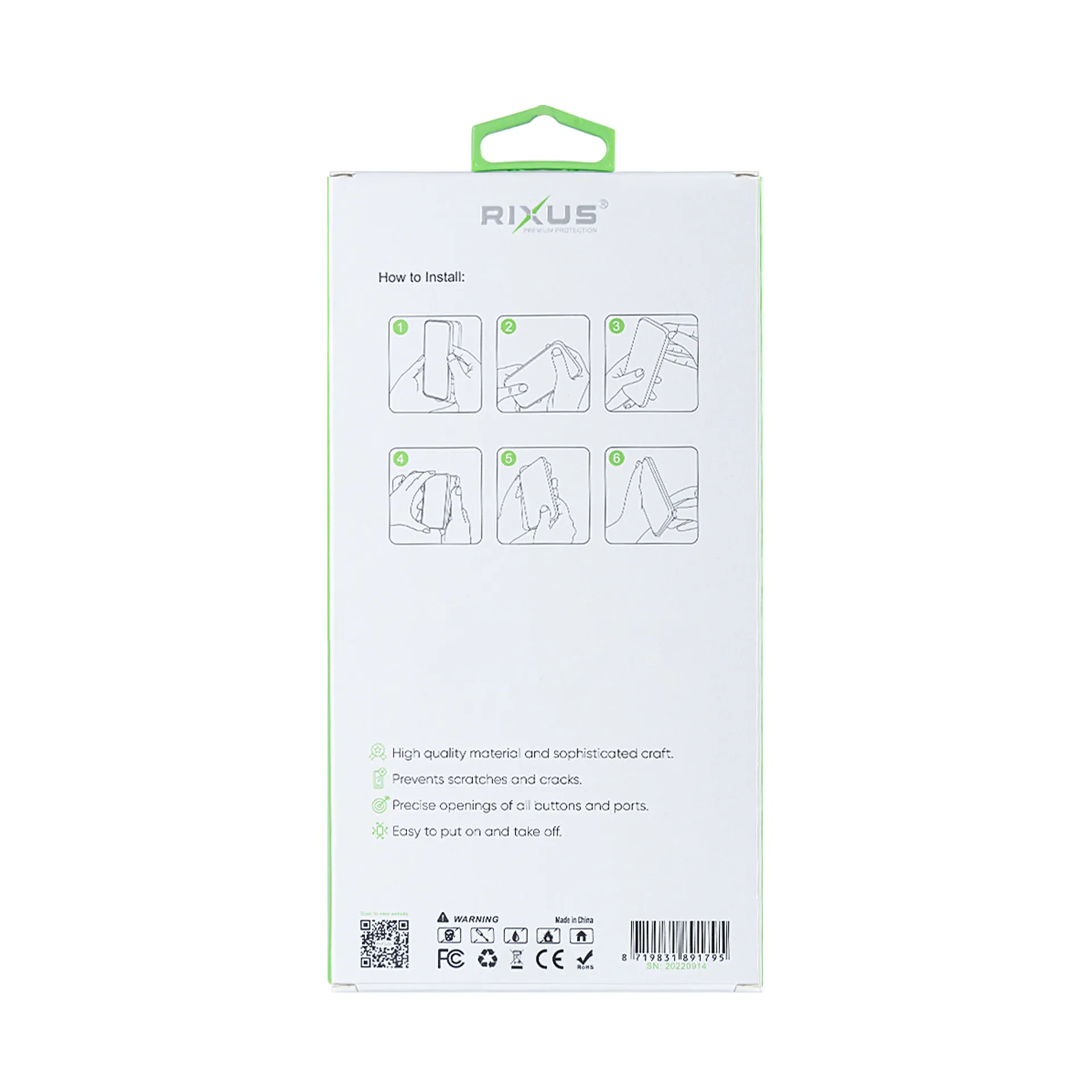 Rixus Anti Shock Case TPU For Samsung Galaxy S24 Ultra 5G Transparent