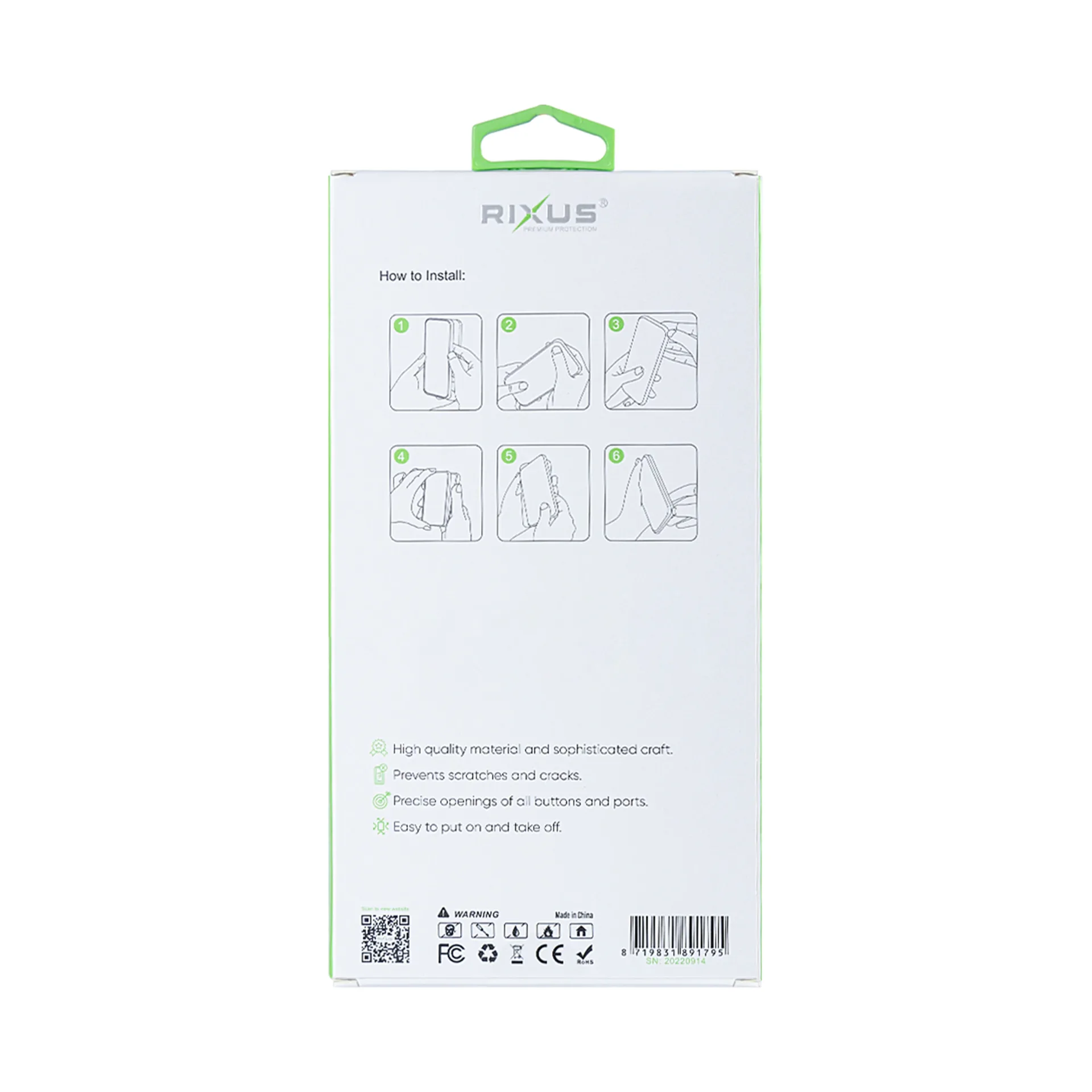 Rixus Anti-Burst Case For Apple iPhone 15 Pro Black