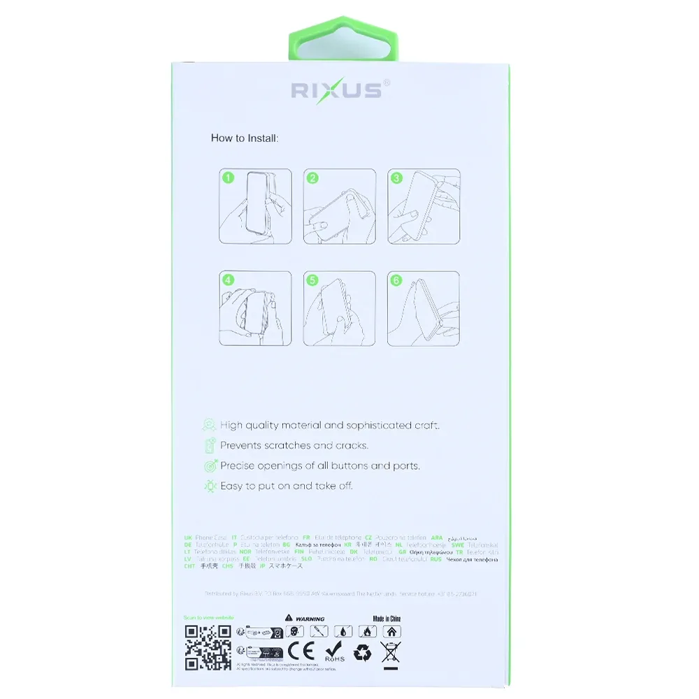 Rixus Anti-Burst Case For Xiaomi 15 Transparent