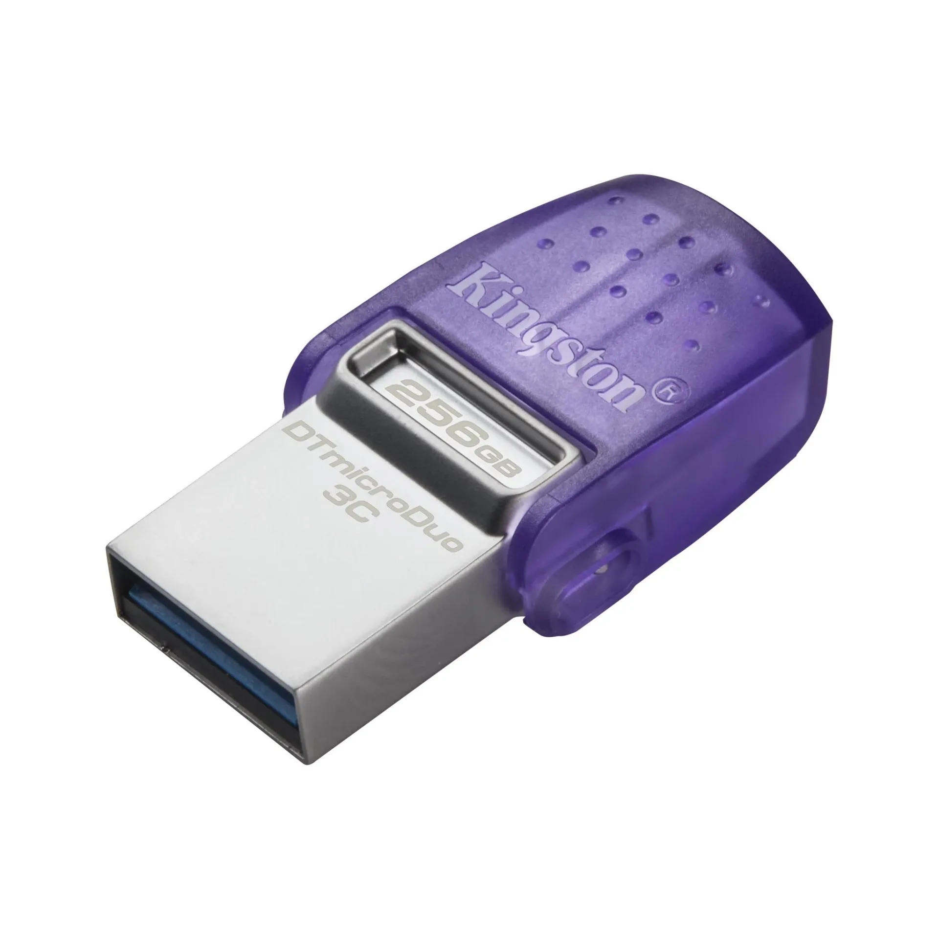 Kingston 256GB DataTraveler MicroDuo 3C 200MB/s Dual USB-A And USB-C Flash Drive Silver