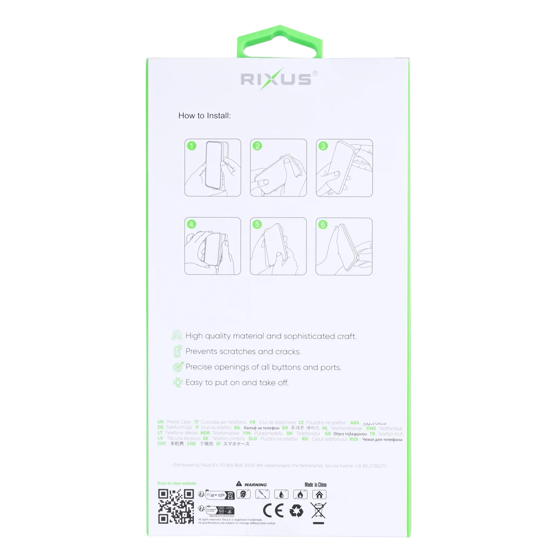 Rixus Anti-Burst Case For Xiaomi 17 Pro Max Transparent
