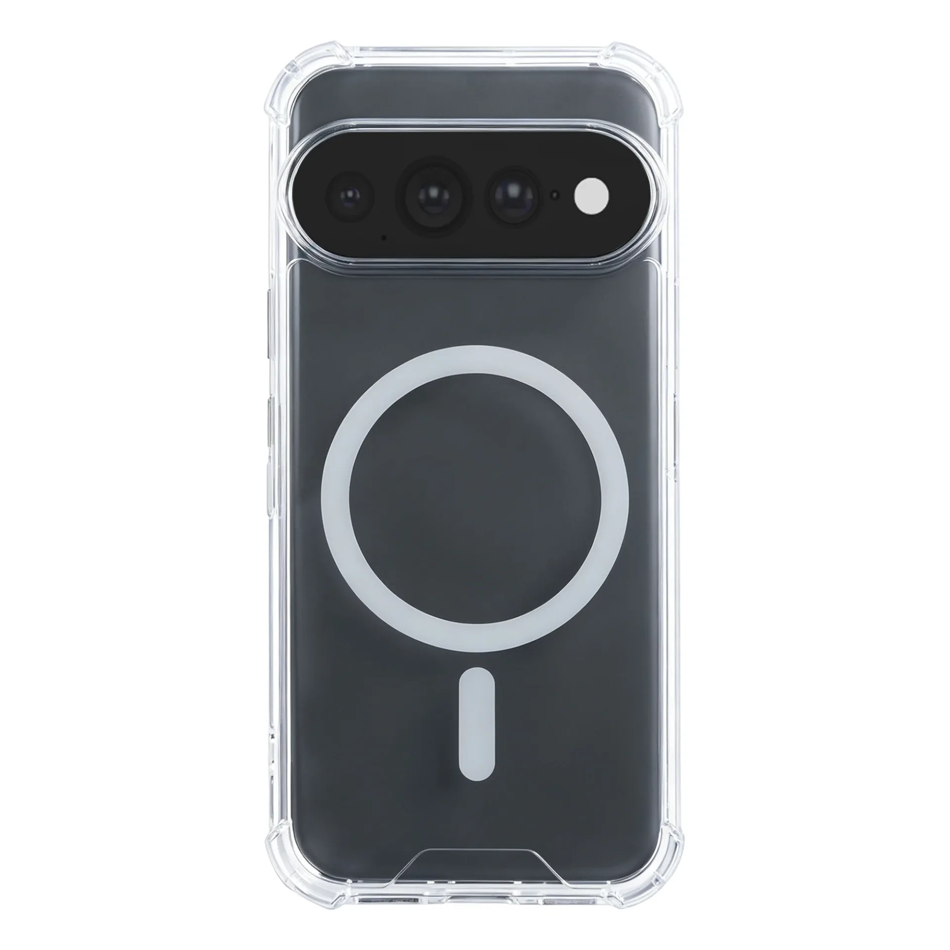 Rixus Anti-Burst Case With MagSafe Compatible For Google Pixel 11 Pro XL Transparent