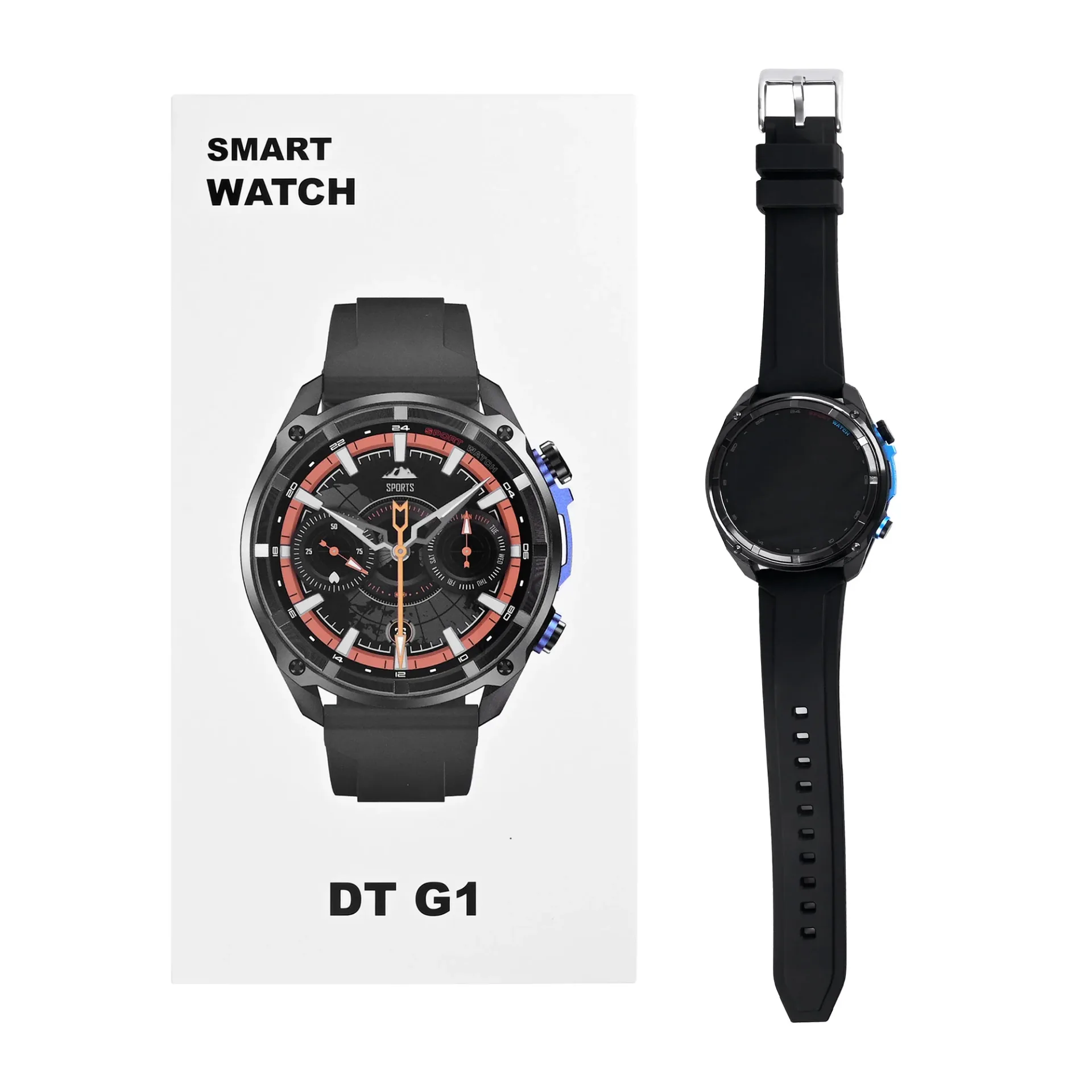 DTNO 1 DT-G1 GPS Smart Watch Black