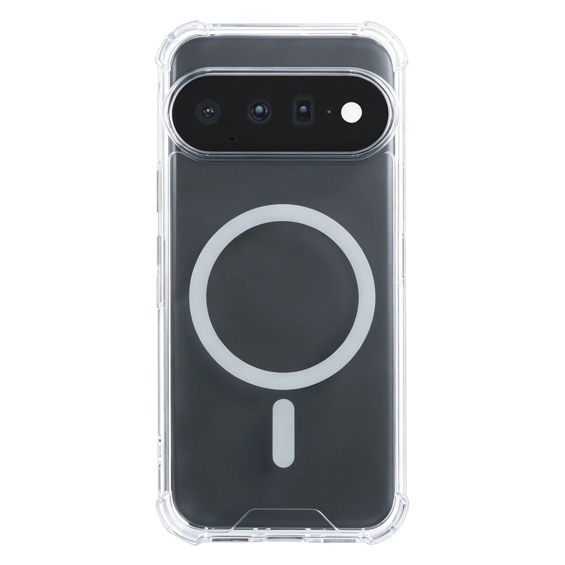 Rixus Anti-Burst Case With MagSafe Compatible For Google Pixel 11 Transparent