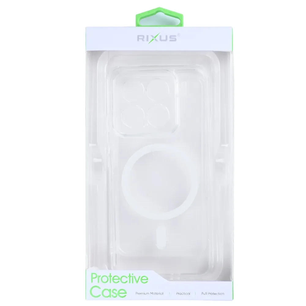 Rixus Anti-Burst Case With MagSafe Compatible For Xiaomi 15 Transparent