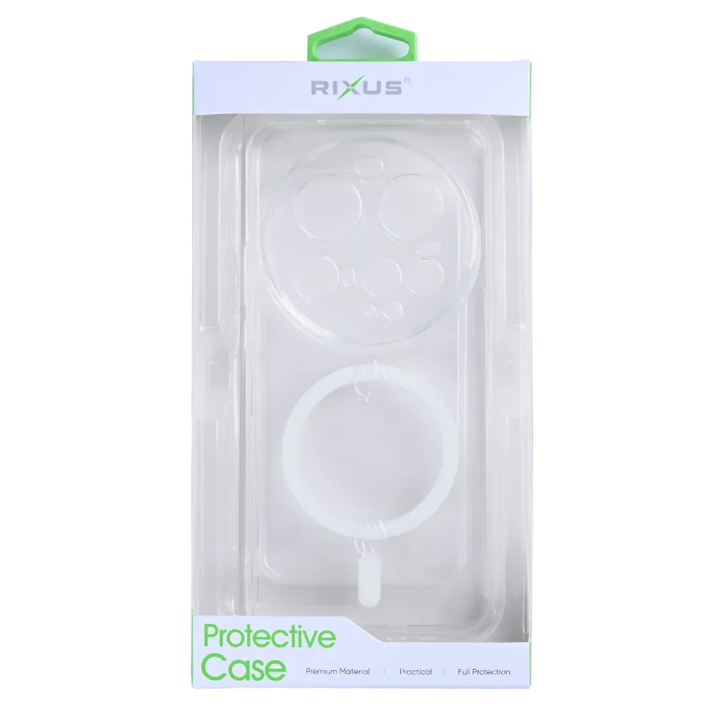 Rixus Anti-Burst Case With MagSafe Compatible For Xiaomi 15 Ultra Transparent