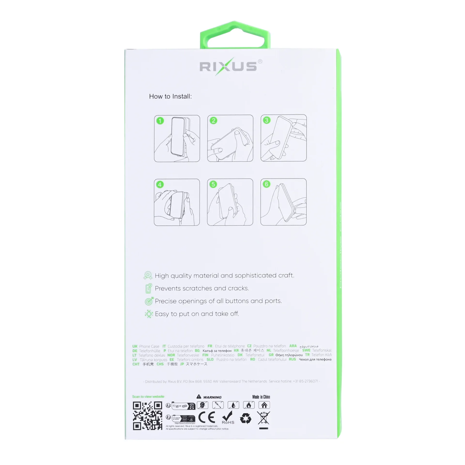 Rixus Anti-Burst Case With MagSafe Compatible For Xiaomi Redmi 15 Transparent