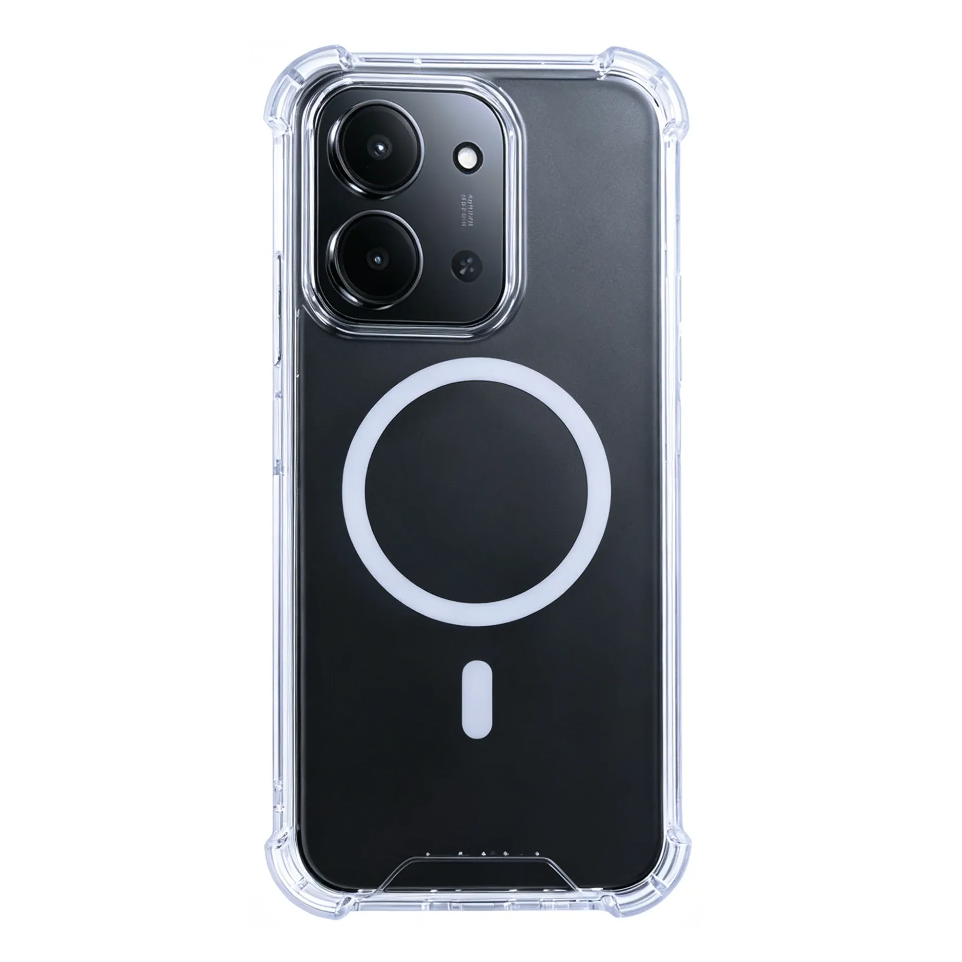 Rixus Anti-Burst Case With MagSafe Compatible For Xiaomi Redmi 15C Transparent