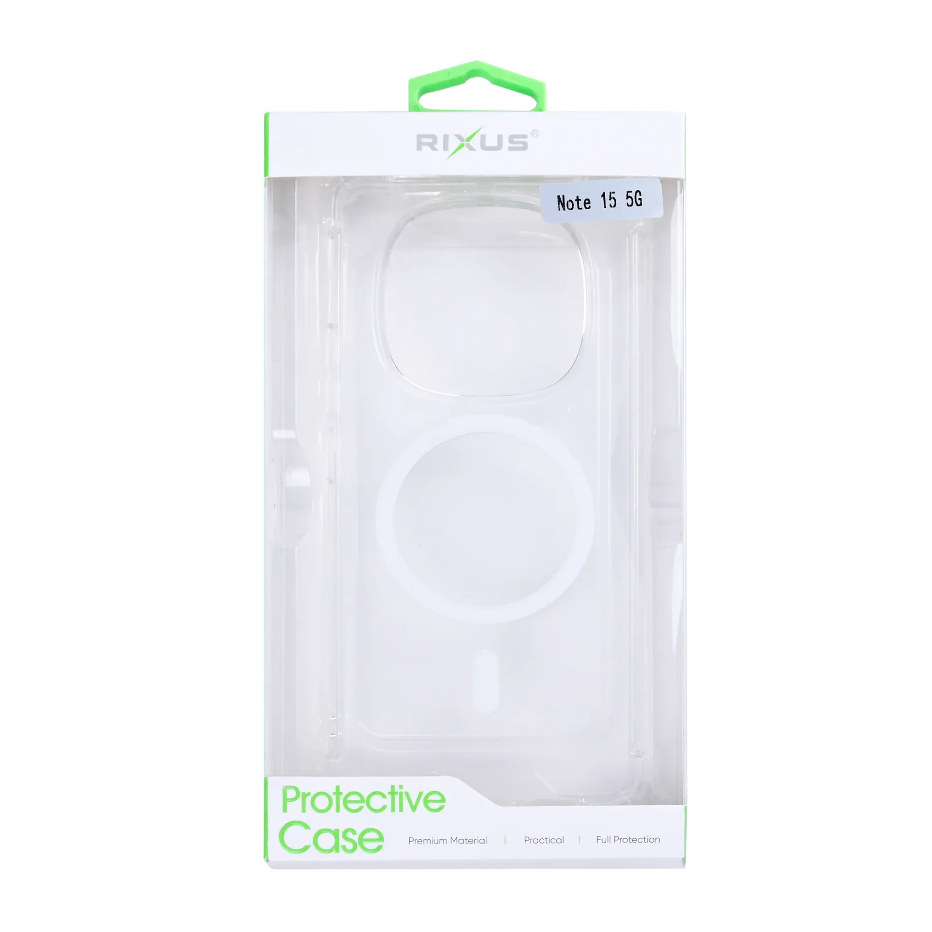 Rixus Anti-Burst Case With MagSafe Compatible For Xiaomi Redmi Note 15 Transparent