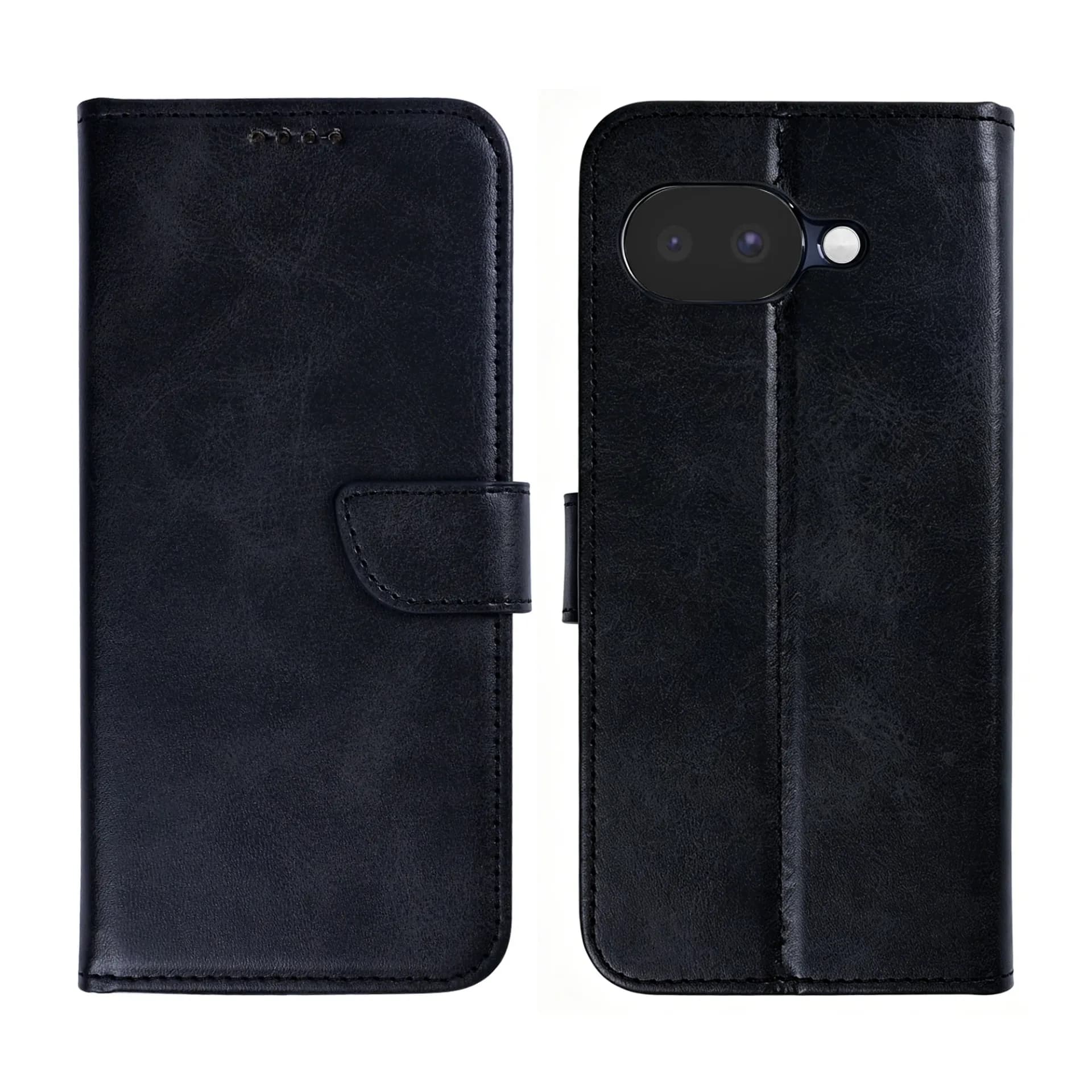Rixus Bookcase For Google Pixel 10a Black