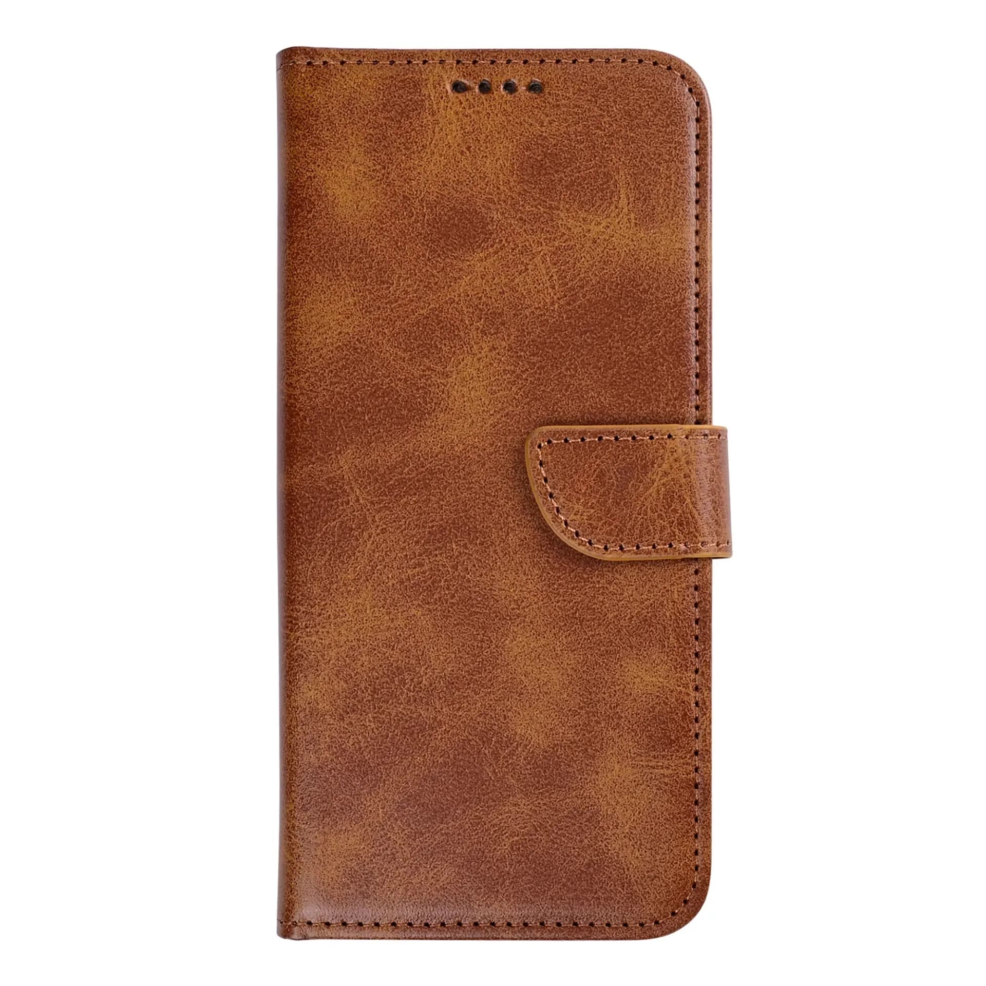 Rixus Bookcase For Google Pixel 10a Light Brown
