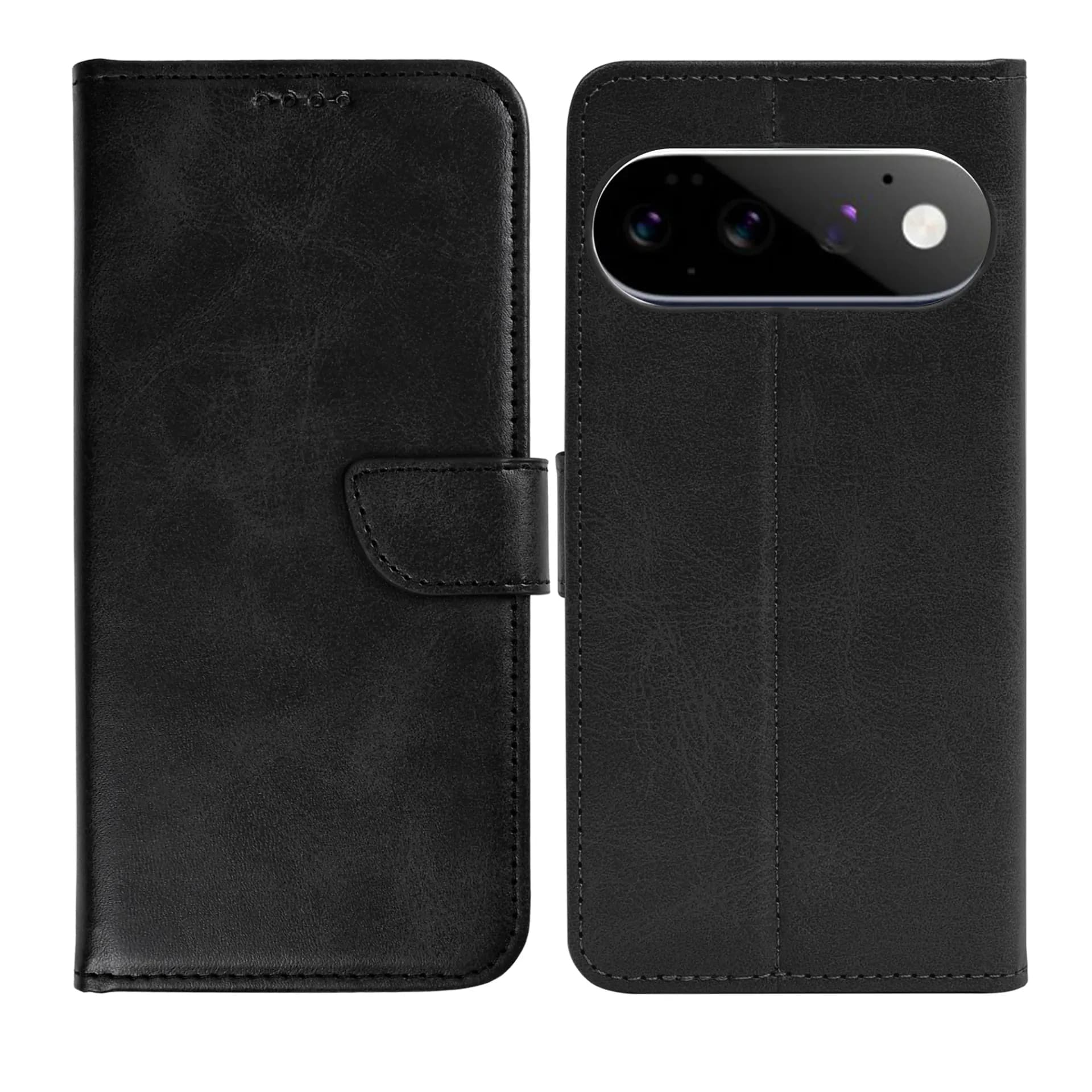 Rixus Bookcase For Google Pixel 11 Pro Black