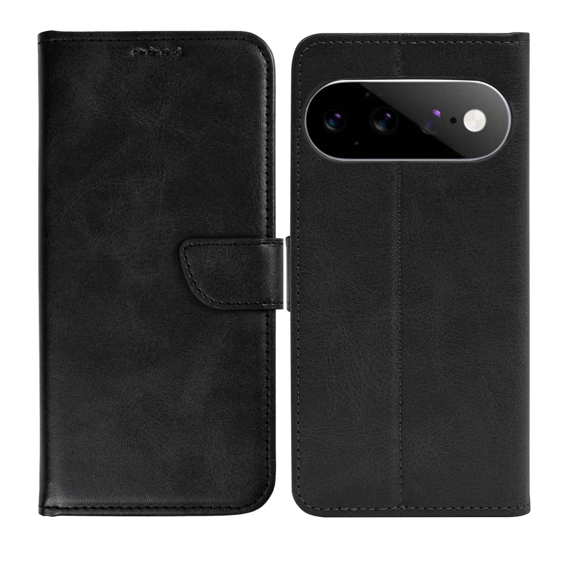 Rixus Bookcase For Google Pixel 11 Pro XL Black