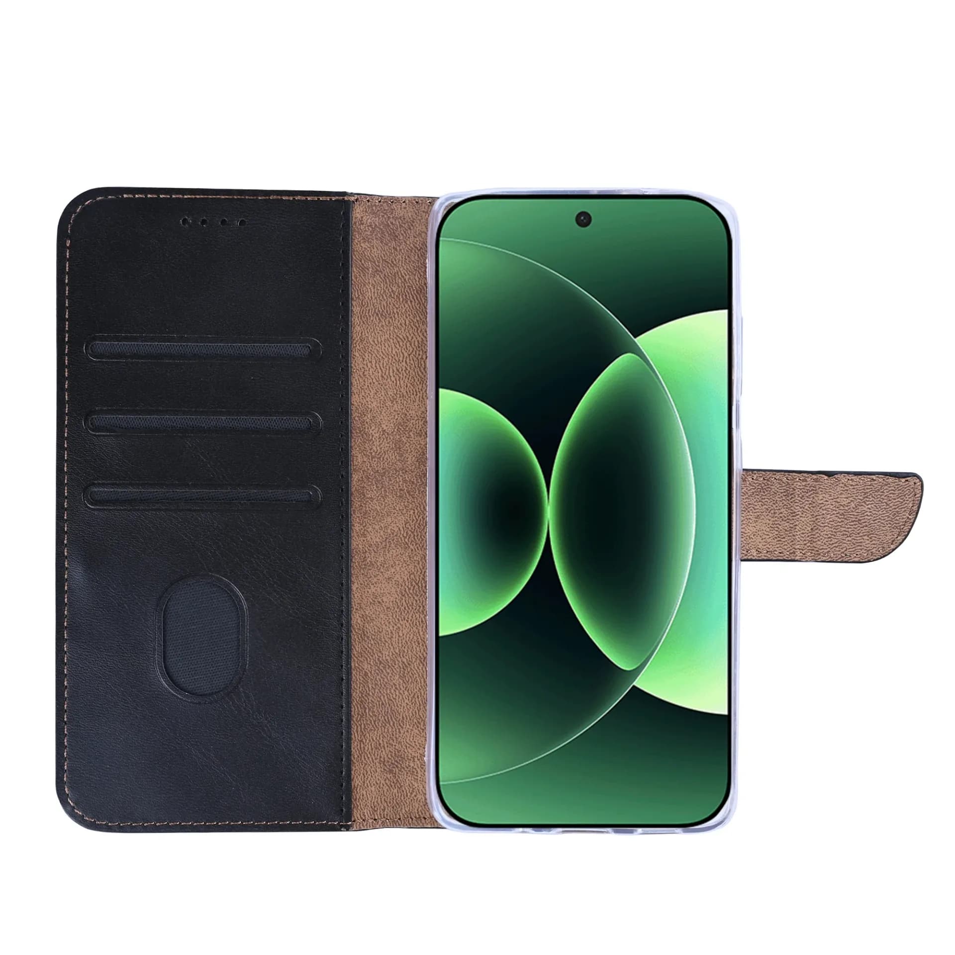 Rixus Bookcase For Xiaomi 17 Pro Black