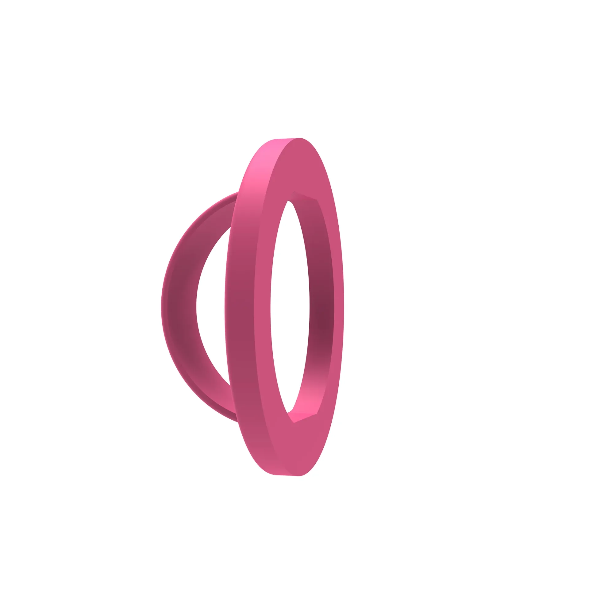 Rixus RXPH50L Silicone Ring Holder For MagSafe Compatible Rose Red