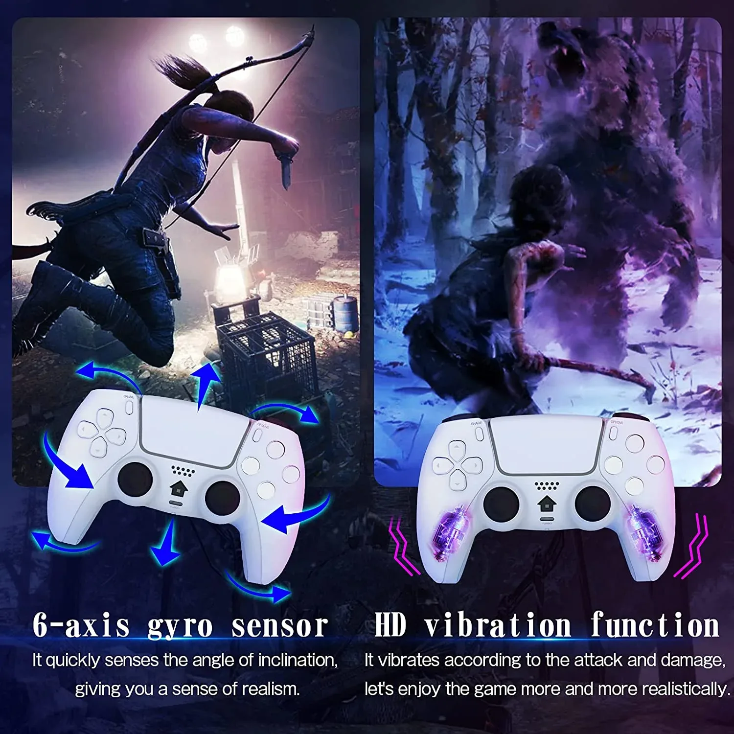 For Sony PlayStation 4 Wireless Bluetooth Game Controller (T28) White OEM
