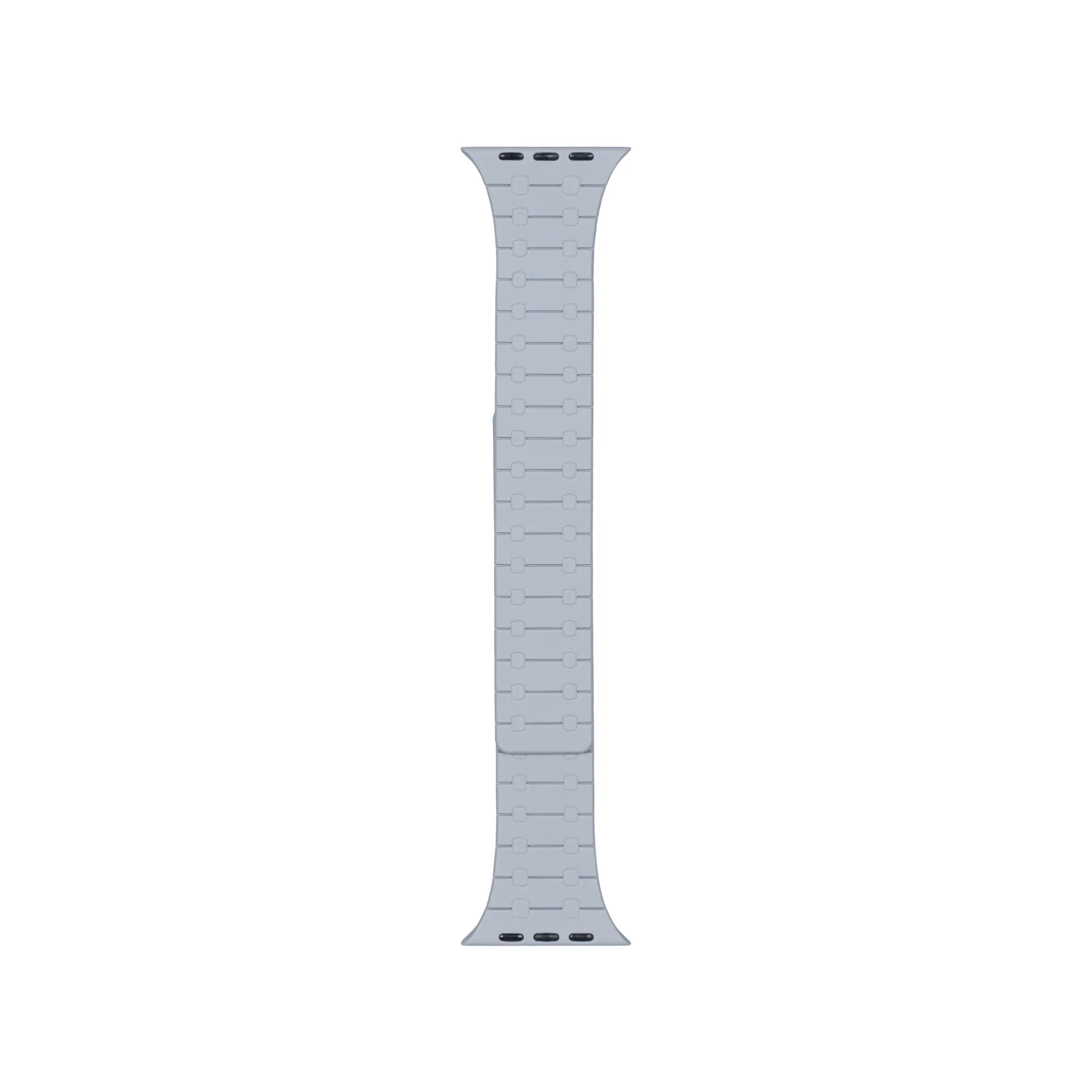 Magnetic Silicone Band For Apple Watch 42mm, 44mm, 45mm, 49mm Double Color Gray, Blue Retail Box