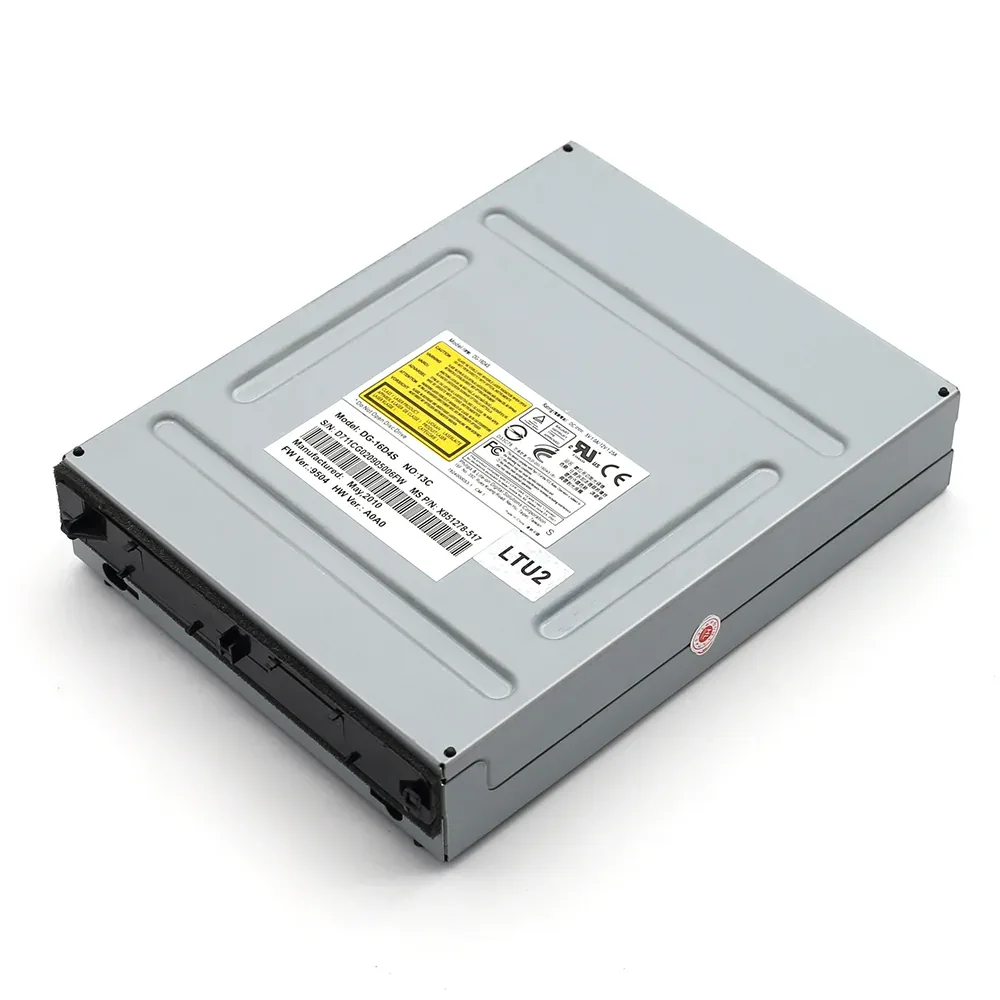 Microsoft Xbox 360 Elite Slim Lite on, Philips DVD ROM Drive DG (16D4S, X851278 FM 9504) Silver Original