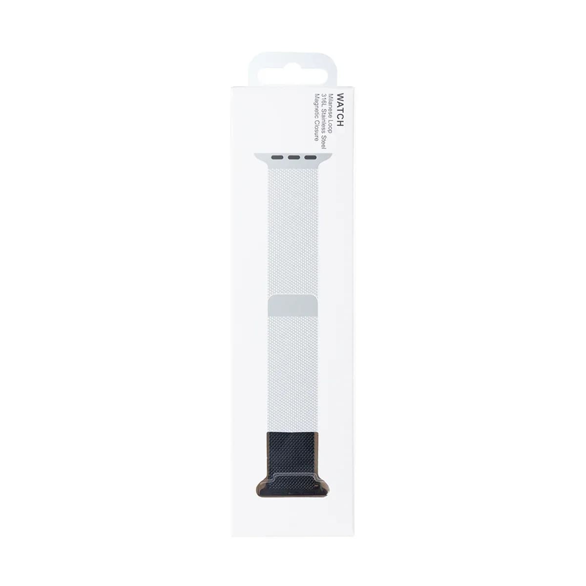 Milanese Loop Band 7th Gen For Apple Watch 42mm, 44mm, 45mm, 49mm Midnight Retail Box