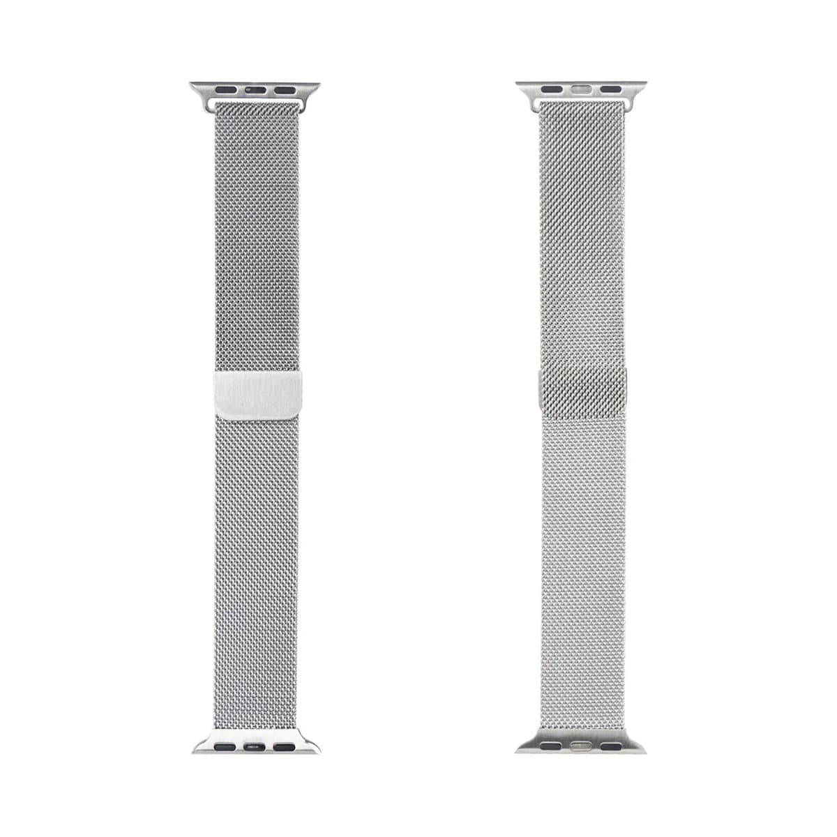 Milanese Loop Band For Apple Watch 42mm, 44mm, 45mm, 49mm Silver Retail Box