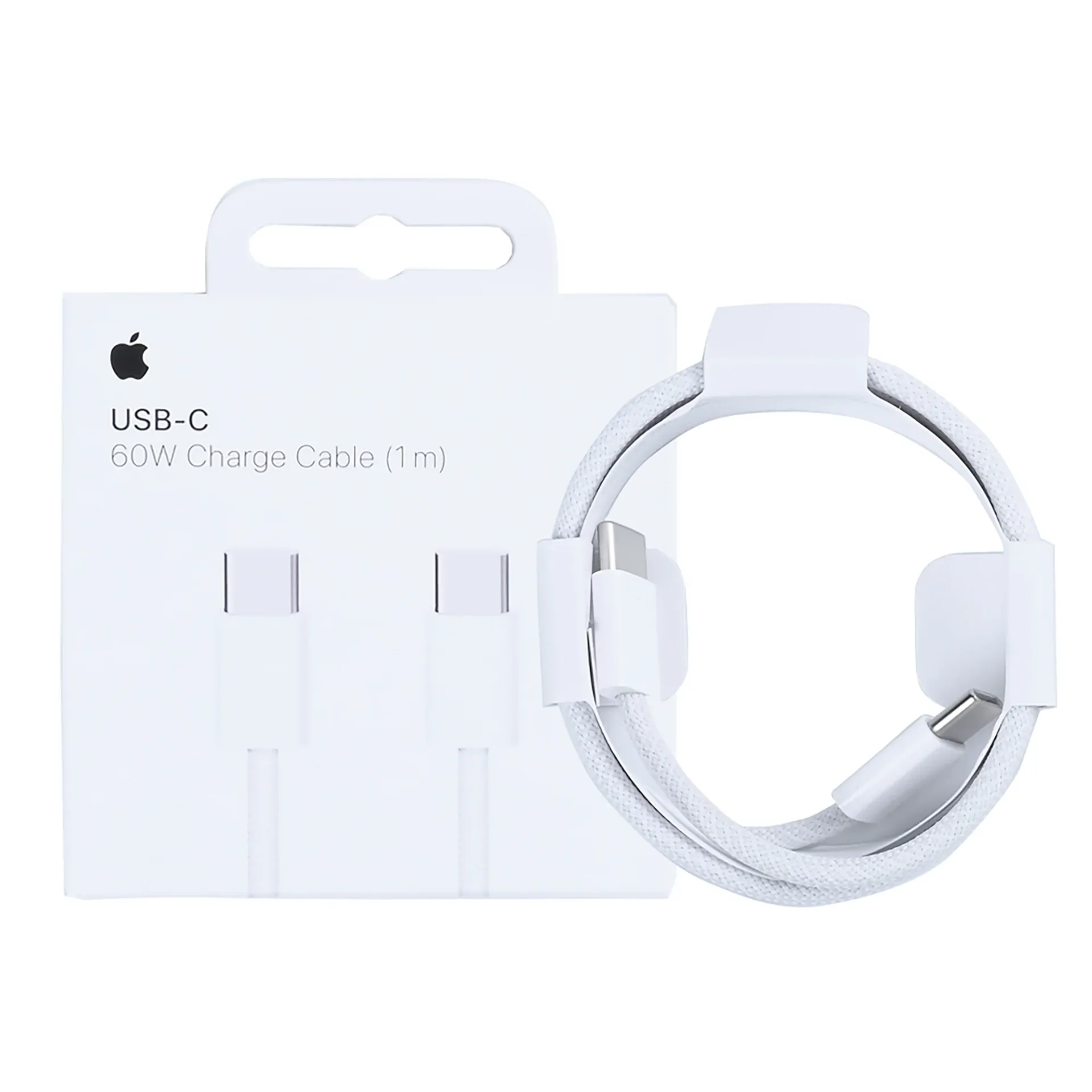 Apple iPhone 15, 16, 17 Series MW493ZM/A USB-C Charge Woven Cable 100cm White Original Retail Box