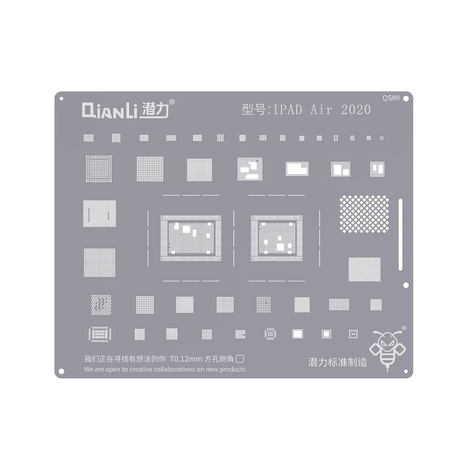 QIANLI Bumblebee Stencil QS88 For Apple iPad Air (2020)