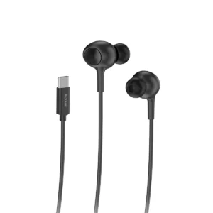 Rixus RXHD56C USB C Wired Earbud Type Headphone With Microphone Black - Image 3