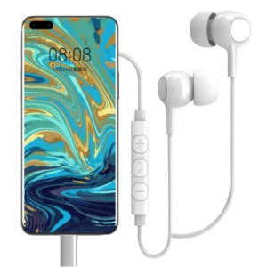 Rixus RXHD56CW USB C Wired Earbud Type Headphone With Microphone White - Image 3