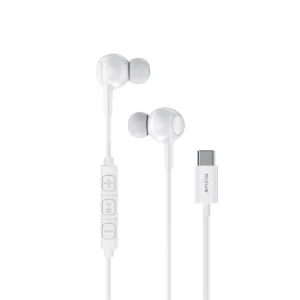 Rixus RXHD56CW USB C Wired Earbud Type Headphone With Microphone White - Image 4