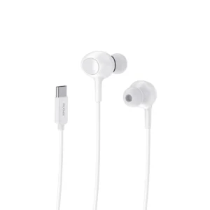 Rixus RXHD56CW USB C Wired Earbud Type Headphone With Microphone White - Image 5