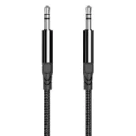 Rixus RXMU35 3.5mm AUX To 3.5mm AUX Braided Audio Cable 120CM Black