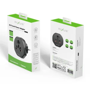 Rixus RXHC27B EU Travel Power Adapter Black - Image 4