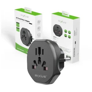 Rixus RXHC27B EU Travel Power Adapter Black - Image 5