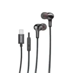 Rixus RXHD27L Stereo In-Ear Lightning Wired Earphone Black