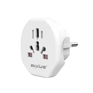 Rixus RXHC27 EU Travel Power Adapter White - Image 2