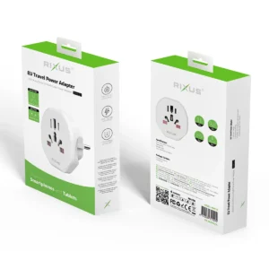 Rixus RXHC27 EU Travel Power Adapter White - Image 4