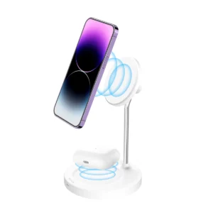Rixus RXWC45A Wireless Charging Stand 15W White - Image 3