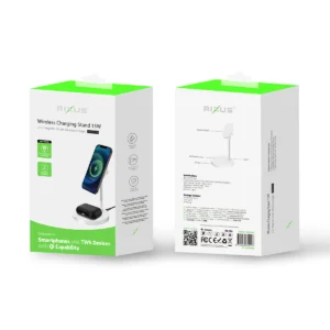 Rixus RXWC45A Wireless Charging Stand 15W White - Image 5